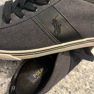 Polo by Ralph Lauren Men's Gray and Black Sneakers